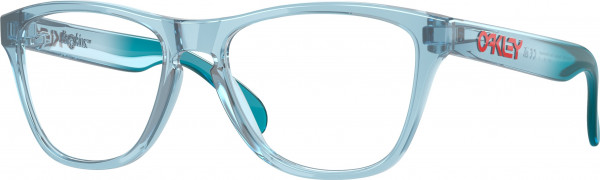 Oakley OY8009 FROGSKINS XS RX Eyeglasses, 800910 FROGSKINS XS RX POLISHED TRANS (BLUE)