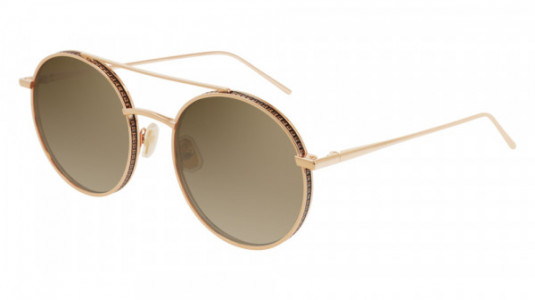 Boucheron BC0073S Sunglasses, 002 - GOLD with BROWN lenses