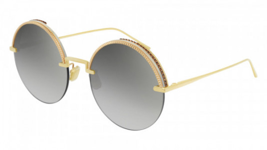 Boucheron BC0075S Sunglasses, 001 - GOLD with GREY lenses