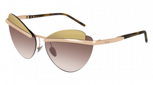 Pomellato PM0062S Sunglasses, 002 - GOLD with BROWN lenses