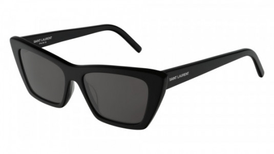 Saint Laurent SL 276 MICA Sunglasses, 001 - BLACK with GREY lenses
