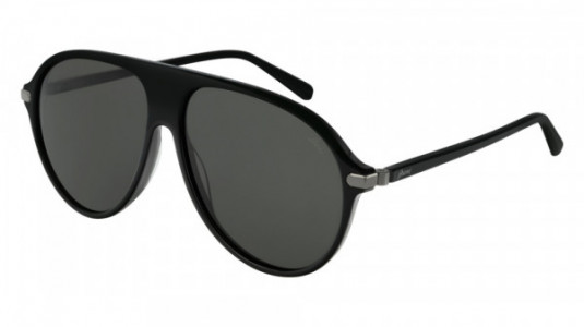 Brioni BR0059S Sunglasses, 001 - BLACK with GREY lenses
