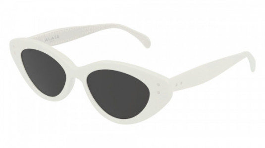Azzedine Alaïa AA0019S Sunglasses, 002 - WHITE with GREY lenses