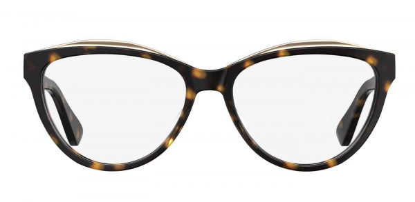 Moschino MOS529 Eyeglasses, 0086 HAVANA