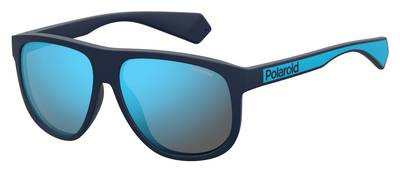Polaroid Core Pld 2080/S Sunglasses, 0FLL(5X) Matte Blue
