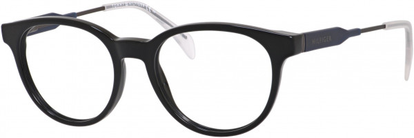 Tommy Hilfiger TH 1349 Eyeglasses, 0JW9 Black Rutblue