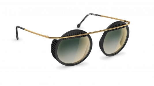 neubau Walter & Wassily Sunglasses, 9140 Black coal/brass matte