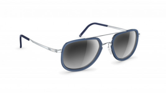 neubau Erwin 3D Sunglasses, 4510 Denim/eclectic silver