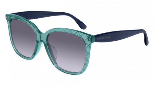 Bottega Veneta BV0252SA Sunglasses, 004 - BLUE with BLUE lenses
