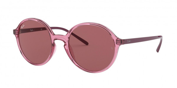 Ray-Ban RB4304F Sunglasses, 126575 TRANSPARENT PINK (PINK)