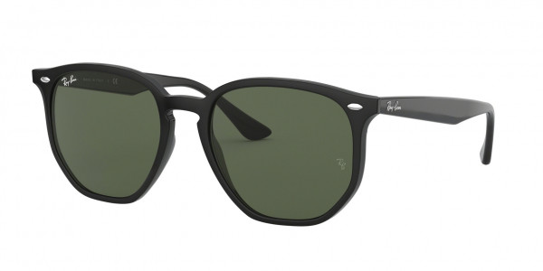 Ray-Ban RB4306F Sunglasses, 601/71 BLACK DARK GREEN (BLACK)