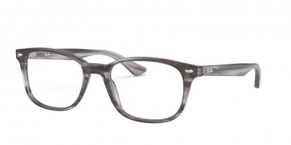 Ray-Ban Optical RX5375 Eyeglasses, 8055 STRIPED GREY (GREY)