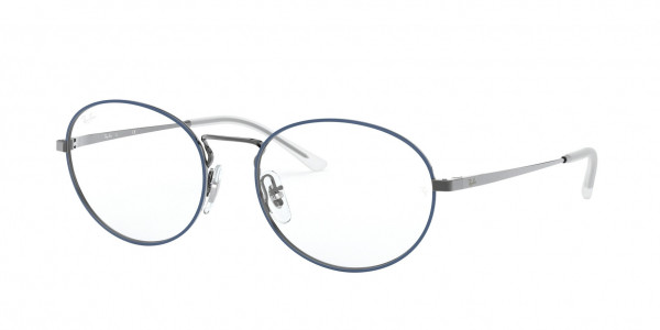 Ray-Ban Optical RX6439 Eyeglasses, 2981 BLUE ON GUNMETAL (BLUE)