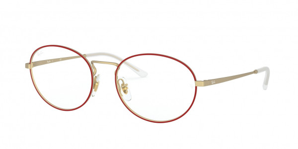 Ray-Ban Optical RX6439 Eyeglasses, 3052 MATTE RED ON RUBBER ARISTA (RED)