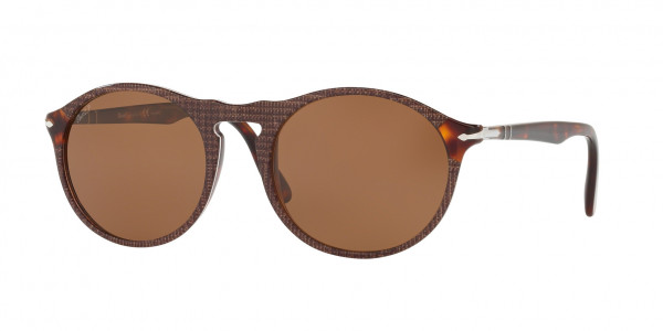 Persol PO3204SM Sunglasses, 1091AN P. GALLES BROWN (BROWN)