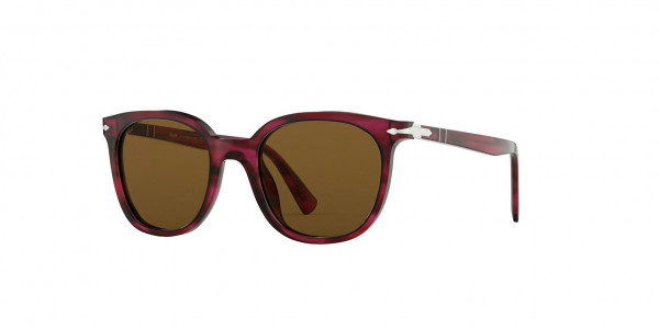 Persol PO3216S Sunglasses, 108433 STRIPPED RED