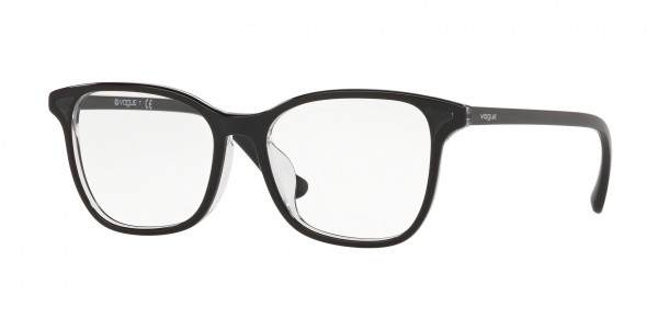 Vogue VO5256F Eyeglasses, W827 TOP BLACK/TRANSPARENT (BLACK)