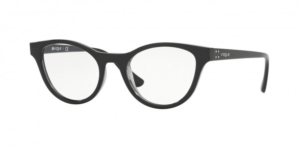 Vogue VO5274B Eyeglasses, 2385 TOP BLACK/ GREY TRANSPARENT (BLACK)