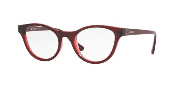 Vogue VO5274B Eyeglasses, 2636 TOP BORDEAUX/TRANSPARENT RED (RED)