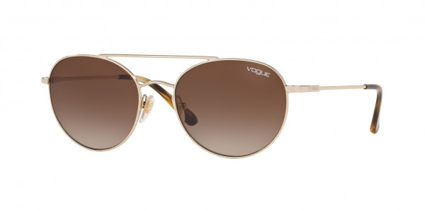 Vogue VO4129S Sunglasses, 848/13 PALE GOLD BROWN GRADIENT (GOLD)