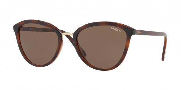 Vogue VO5270S Sunglasses, 238673 TOP HAVANA/ BROWN TRANSPARENT (BROWN)
