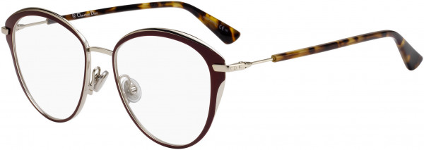 Christian Dior Dioressence 20 Eyeglasses, 0E28 Semi Matte Burgundy / Gold Red