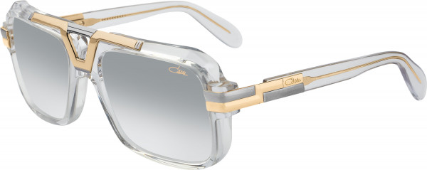Cazal Cazal Legends 664 Sunglasses, 003 Crystal-Silver-Gold/Silver Gradient Lenses