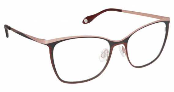 Fysh UK FYSH 3631 Eyeglasses, (M206) ROSE BLACK BORDEAUX