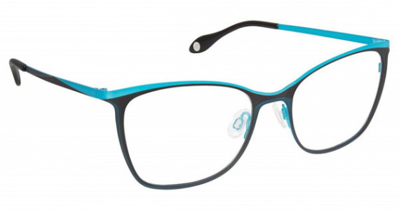 Fysh UK FYSH 3631 Eyeglasses, (M204) TURQUOISE BLACK BLUE
