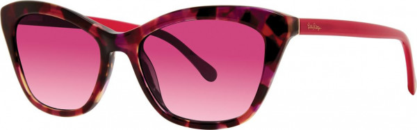 Lilly Pulitzer Britta Sunglasses, Pink Tortoise