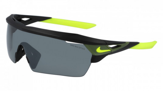 Nike NIKE HYPERFORCE ELITE XL EV1187 Sunglasses, (070) MT BLK/VOLT/GRY W/ SIL MIR
