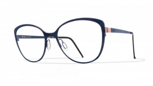 Blackfin Bridgehaven Black Edition Eyeglasses, Blue & Rose Gold - C958