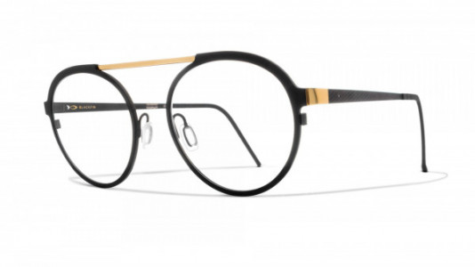 Blackfin Leven Black Edition Eyeglasses, Black & Yellow Gold - C960