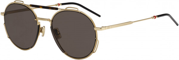 Dior Homme DIOR 0234S Sunglasses, 006J Gold Havana
