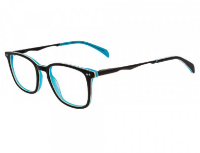NRG N240 Eyeglasses, C-2 Black/Aqua