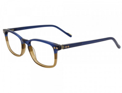 Club Level Designs CLD9284 Eyeglasses, C-2 Blue/Camel