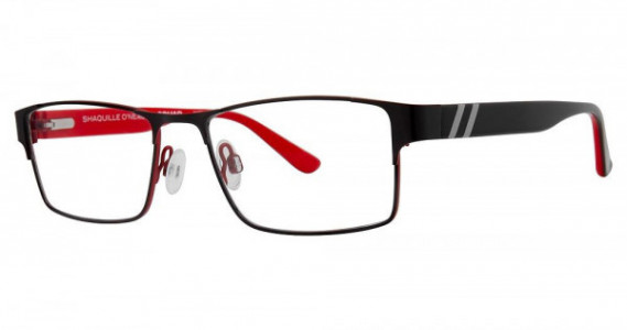 Shaquille O’Neal QD 515M Eyeglasses, 239 Black Red