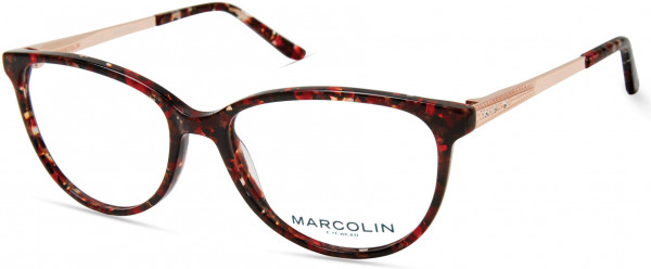 Marcolin MA5019 Eyeglasses, 066 - Shiny Red