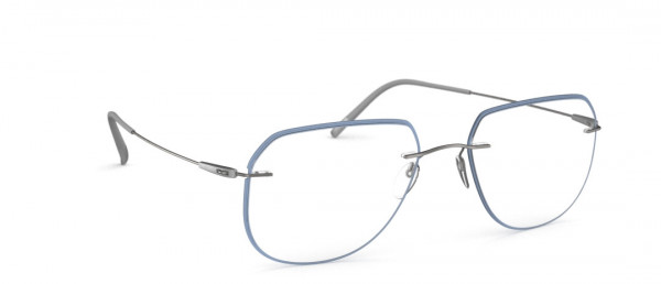 Silhouette Dynamics Colorwave. Accent Rings fy Eyeglasses, 7110 Titanium / Steel Blue