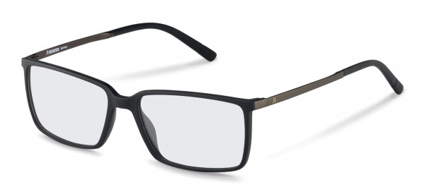Rodenstock R5317 Eyeglasses, A black, dark gunmetal