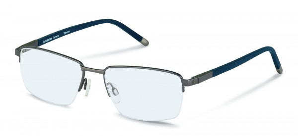 Rodenstock R7049 Eyeglasses, B dark gunmetal, dark blue