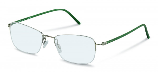 Rodenstock R7053 Eyeglasses, F light gunmetal, green
