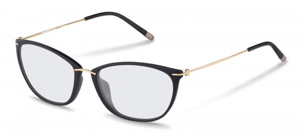 Rodenstock R7066 Eyeglasses, A black, gold