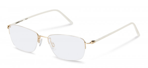 Rodenstock R7073 Eyeglasses, C gold, white