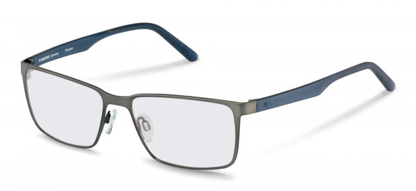 Rodenstock R7075 Eyeglasses, D gunmetal, dark blue