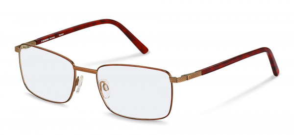 Rodenstock R7089 Eyeglasses, D light brown, red havana