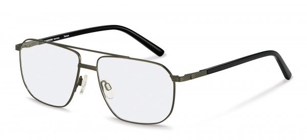 Rodenstock R7090 Eyeglasses, A dark gunmetal, black