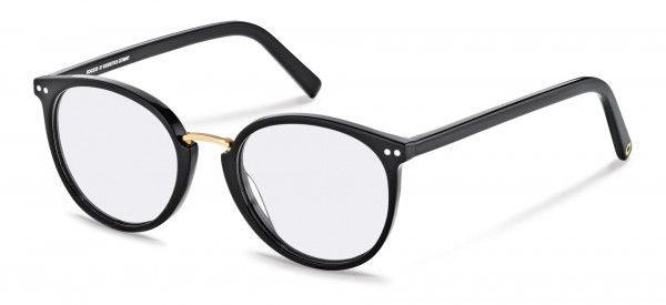 Rodenstock RR454 Eyeglasses, A black, gold