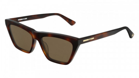 McQ MQ0192S Sunglasses, 002 - HAVANA with BROWN lenses