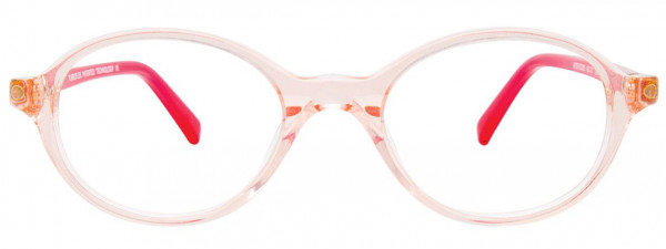 EasyClip EC505 Eyeglasses, 030 - Salmon Crystal & Glitters
